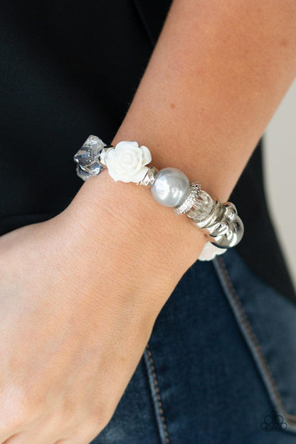 Paparazzi Accessories-Here I Am - Silver Bracelet