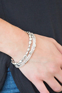 Paparazzi Accessories-Hello Beautiful - White Bracelets