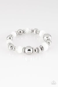 Paparazzi Accessories-Once Upon A MARITIME - White Bracelet