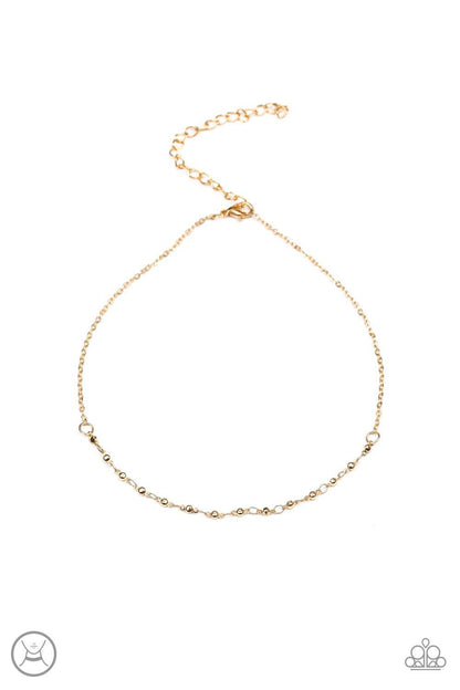 Paparazzi Accessories-Take A Risk - Gold Necklace