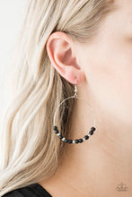 Paparazzi Accessories-Stone Spa - Black Earrings