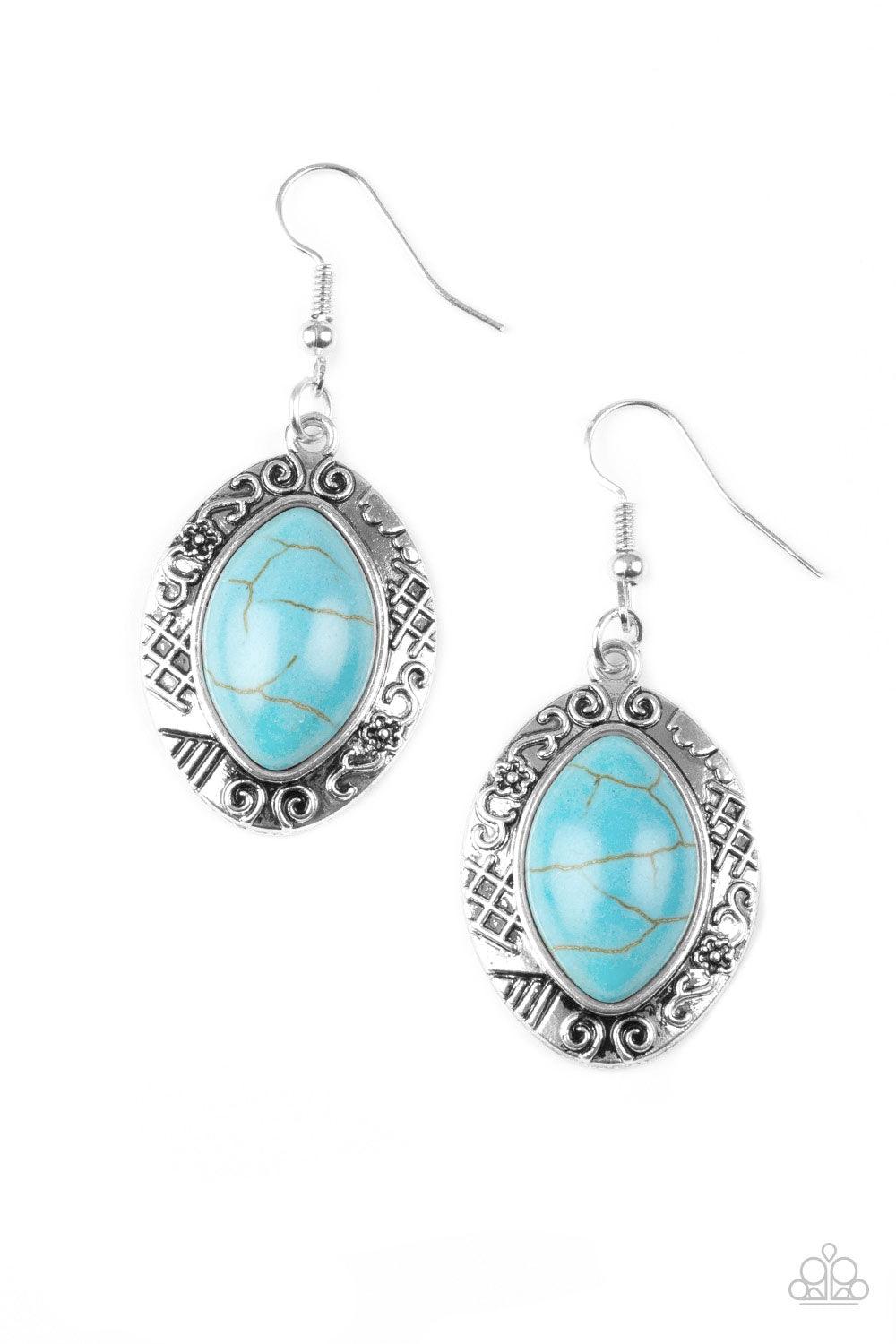 Aztec Horizons Blue Earrings - Jewelry By Bretta