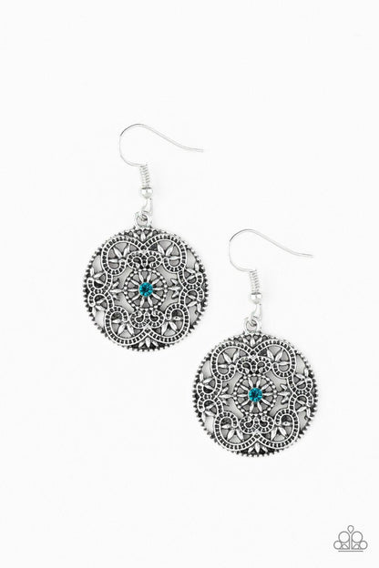 Paparazzi Accessories-Rochester Royale - Blue Earrings