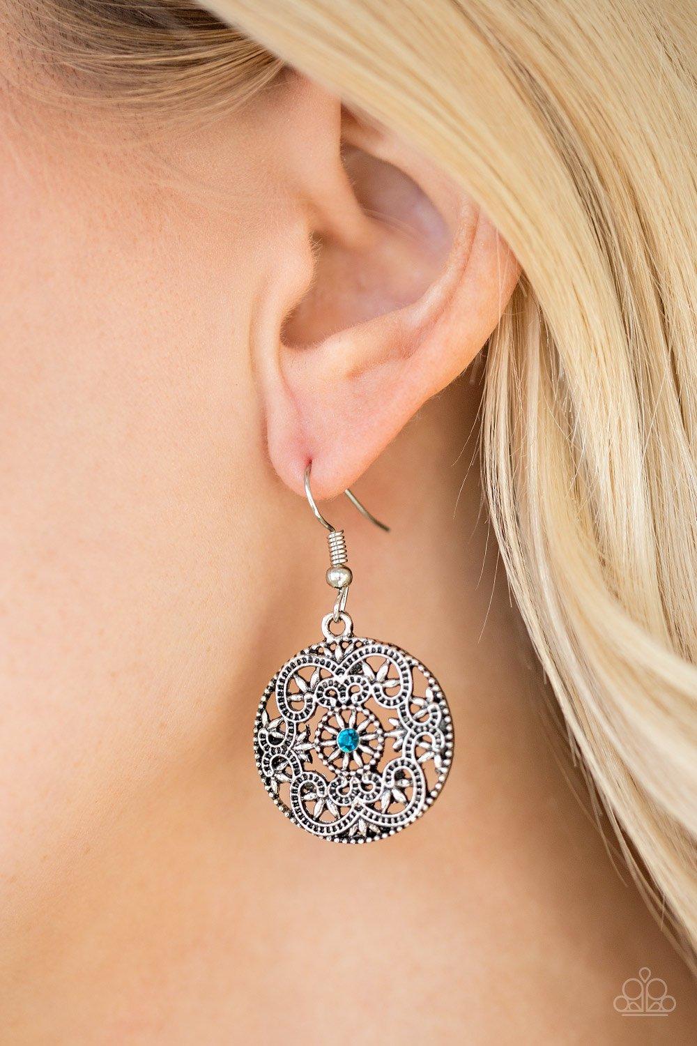 Paparazzi Accessories-Rochester Royale - Blue Earrings