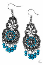 Paparazzi Accessories-Courageously Congo - Blue Earrings