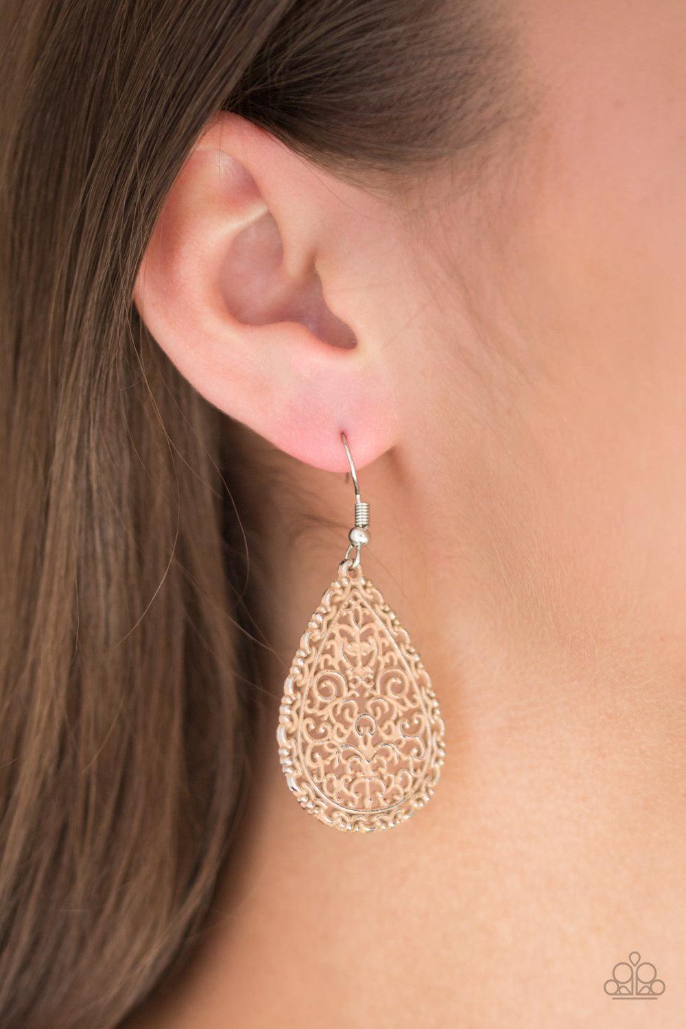 Paparazzi Accessories-Indie Idol - Brown Earrings