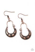 Paparazzi Accessories-Industrially Indigenous - Copper Earrings