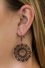 Paparazzi Accessories-Malibu Musical - Copper Earrings