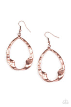 Paparazzi Accessories-Twist Me Round - Copper Earrings