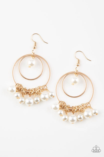 Paparazzi Accessories-New York Attraction - Gold Earrings