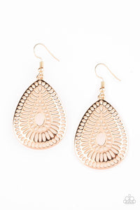 Paparazzi Accessories-You Look GRATE! - Gold Earrings