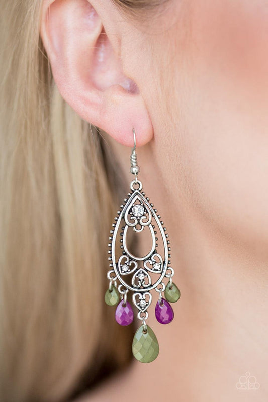 Paparazzi Accessories-Fashion Flirt - Multi Earrings