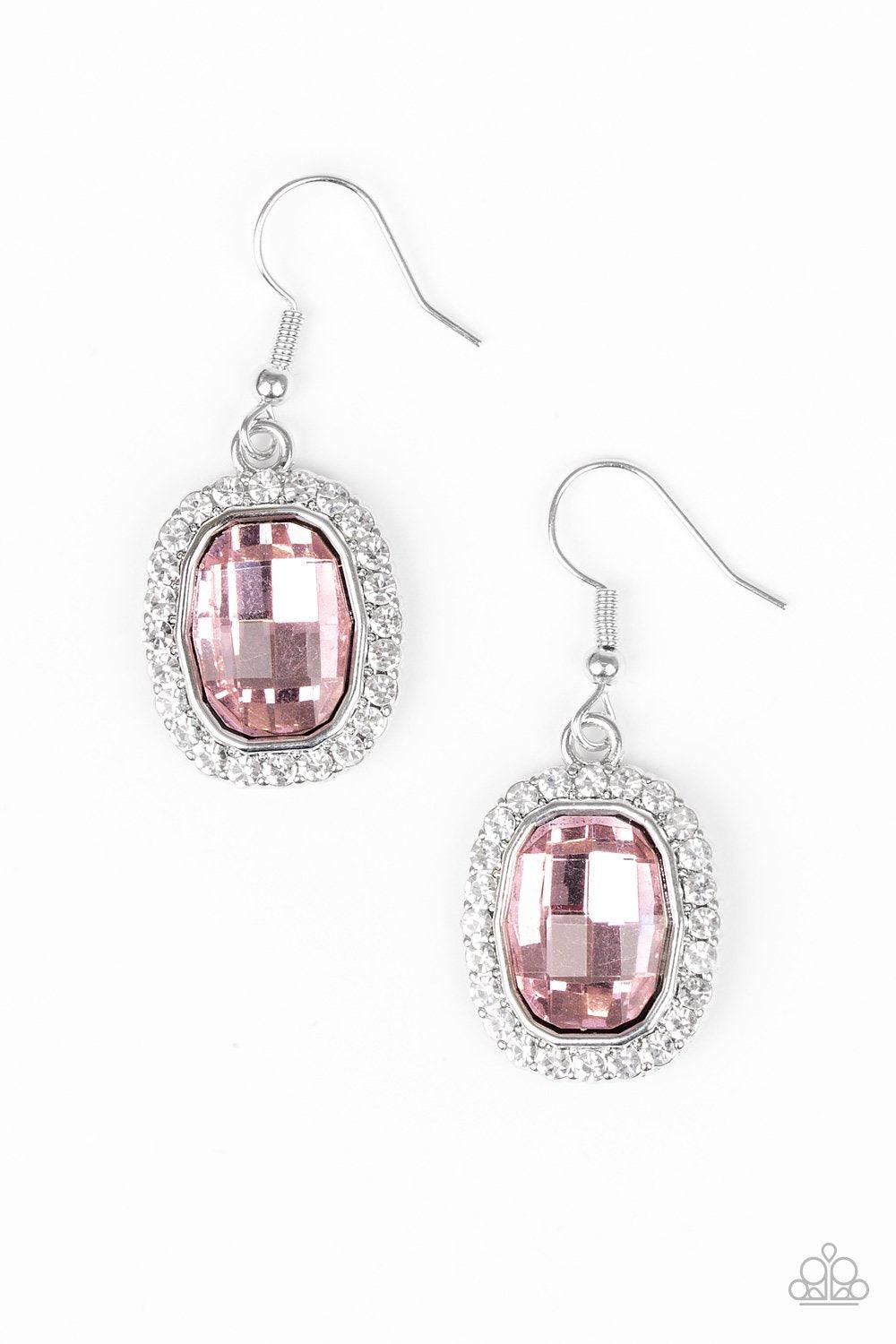 Paparazzi Accessories-The Modern Monroe - Pink Earrings