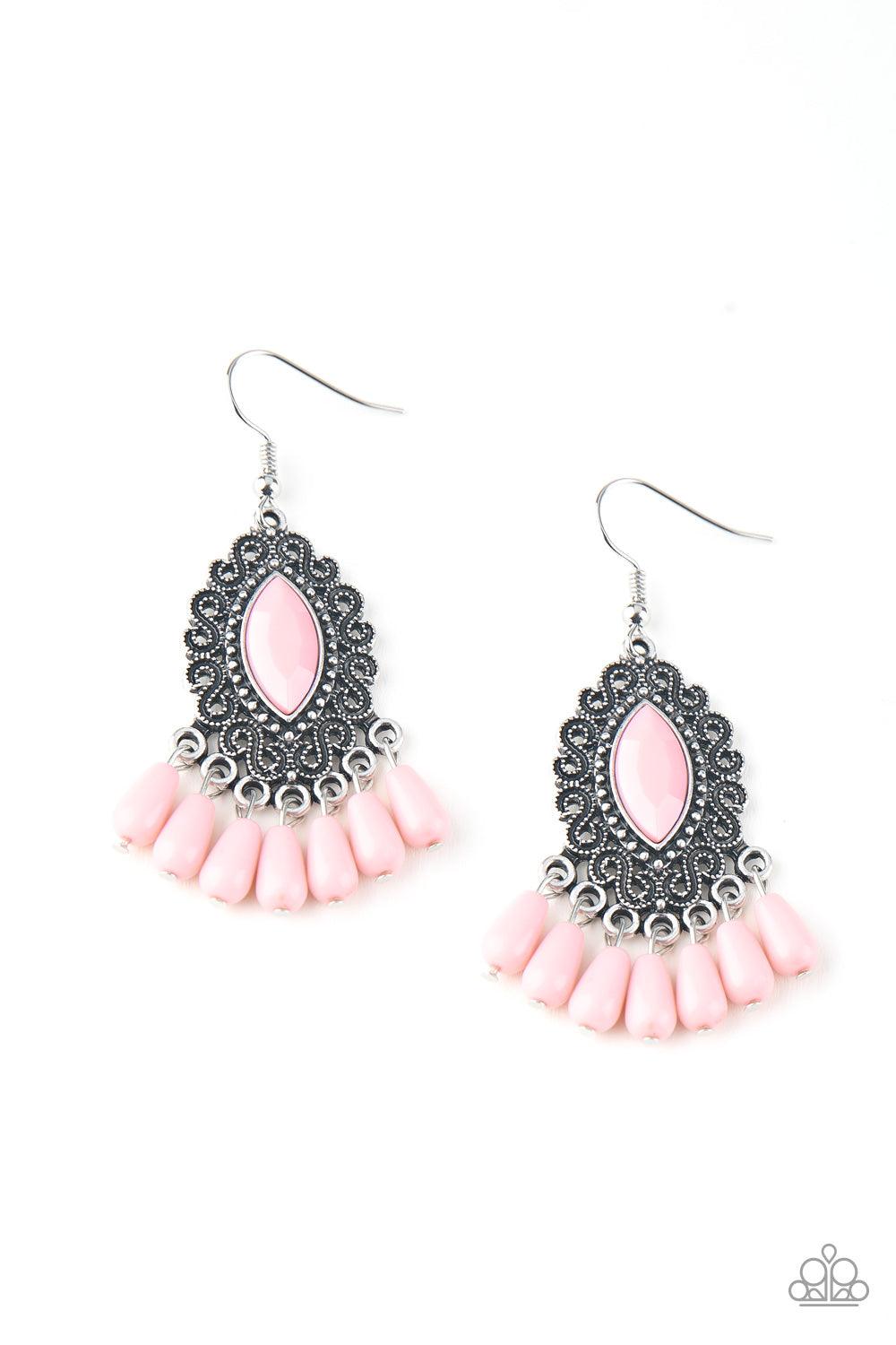 Private Villa Pink Earrings - Jewelry by Bretta