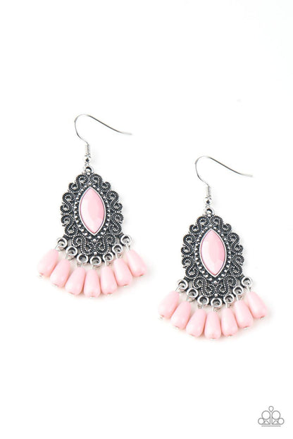 Private Villa Pink Earrings - Jewelry by Bretta