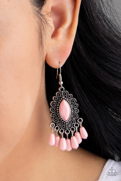 Private Villa Pink Earrings - Jewelry by Bretta