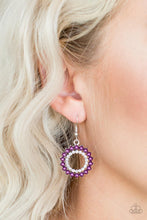 Paparazzi Accessories-Wreathed In Radiance - Purple Earrings