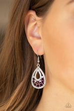 Paparazzi Accessories-Sparkling Stardom - Purple Earrings