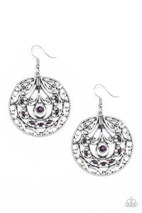 Paparazzi Accessories-Choose To Sparkle - Purple Earrings