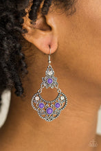 Paparazzi Accessories-Garden State Glow - Purple Earrings