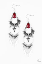 Progressively Pioneer Red Earrings - Jewelry by Bretta