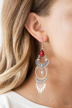 Progressively Pioneer Red Earrings - Jewelry by Bretta