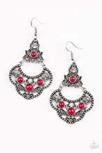 Paparazzi Accessories-Garden State Glow - Red Earrings