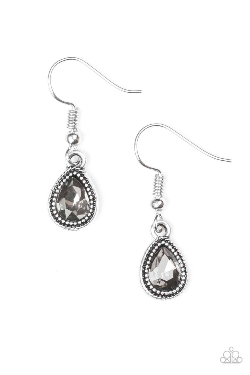 Paparazzi Accessories-Princess Priority - Silver Earrings