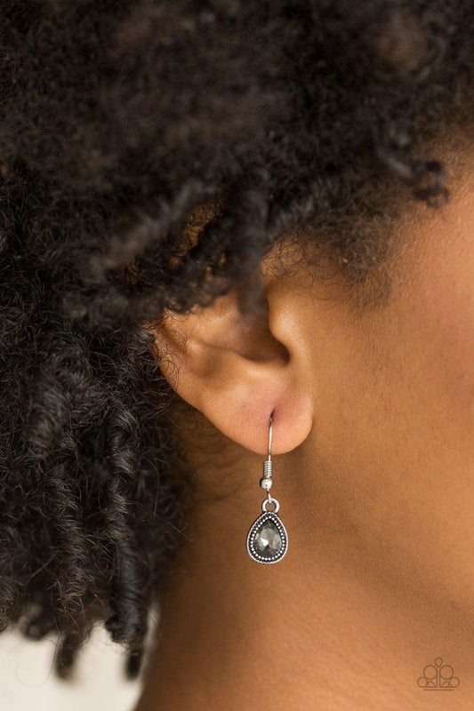 Paparazzi Accessories-Princess Priority - Silver Earrings