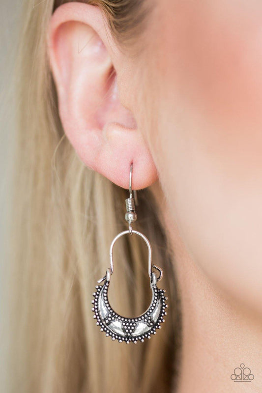 Industrially Indigenous Silver Earrings - Jewelry  by Bretta
