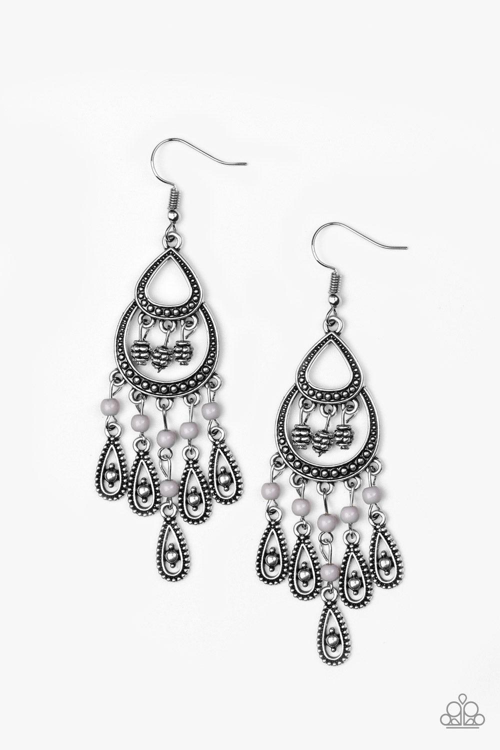 Paparazzi Accessories - Eastern Excursion - Silver Earrings 