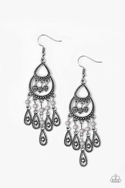Paparazzi Accessories - Eastern Excursion - Silver Earrings 