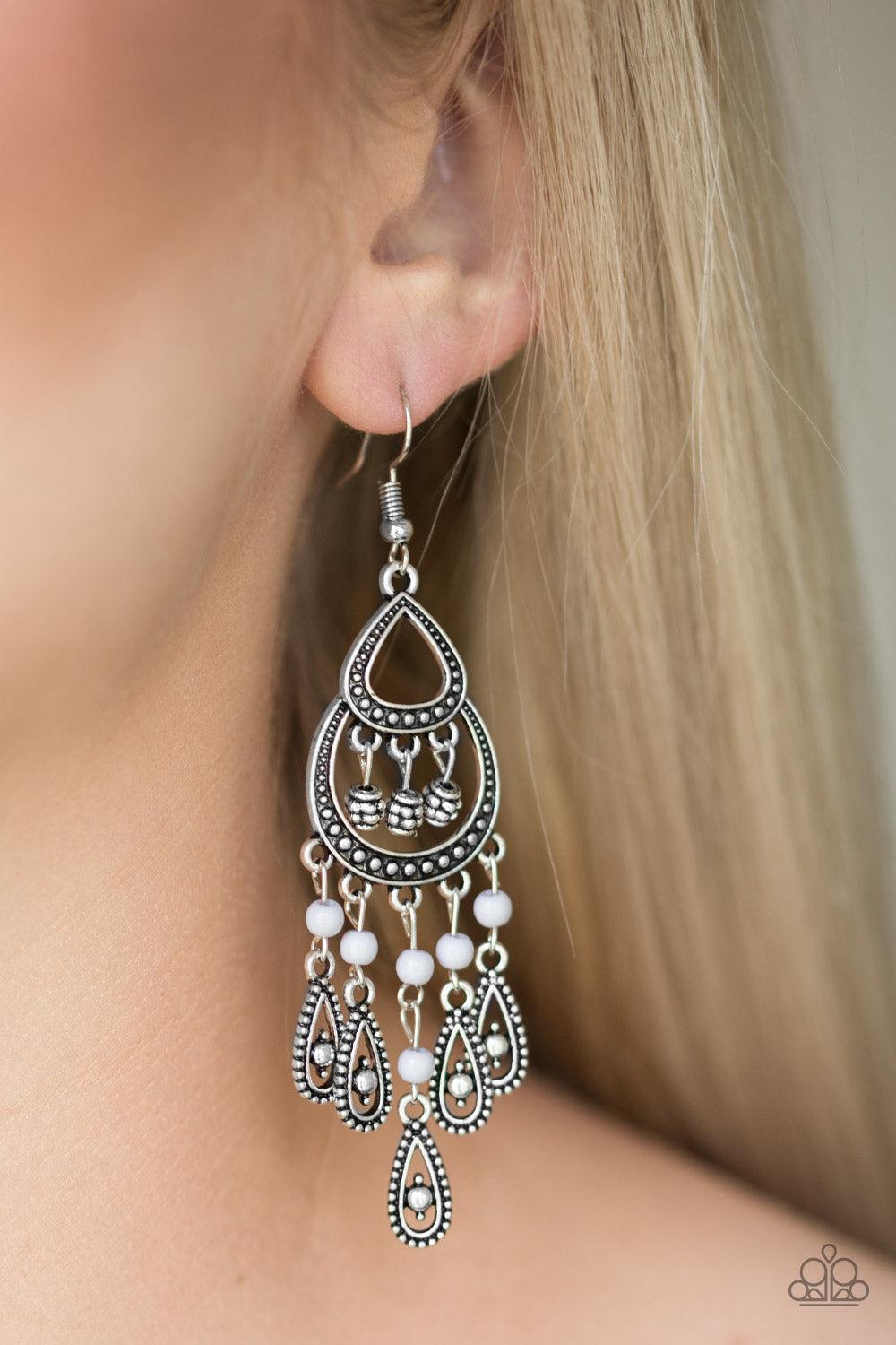 Paparazzi Accessories - Eastern Excursion - Silver Earrings 