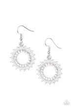  Paparazzi Accessories-Wreathed In Radiance - White Earrings