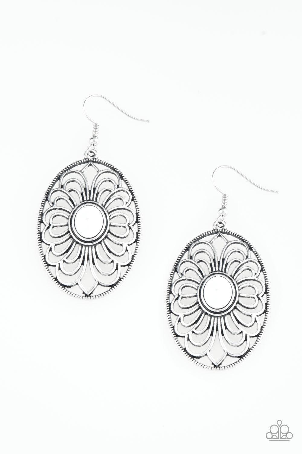 Paparazzi Accessories - Really Whimsy - White Earring 