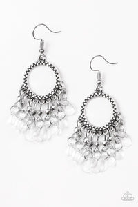 Paparazzi Accessories-Paradise Palace - White Earrings