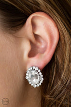  Paparazzi Accessories-Hold Court - White Earrings
