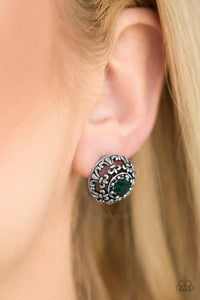 Courtly Courtliness Green Earrings - Jewelry By Bretta