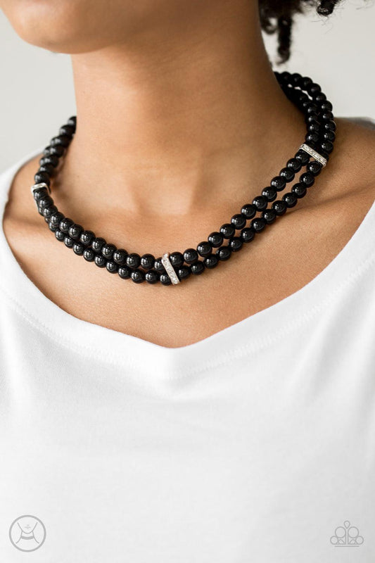 Paparazzi Accessories-Put On Your Party Dress - Black Necklace