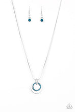 Front and CENTERED Blue Necklace - Jewelry by Bretta