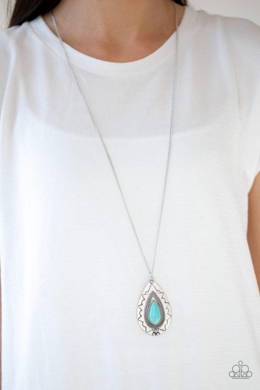 Paparazzi Accessories-Sedona Solstice - Blue Necklace