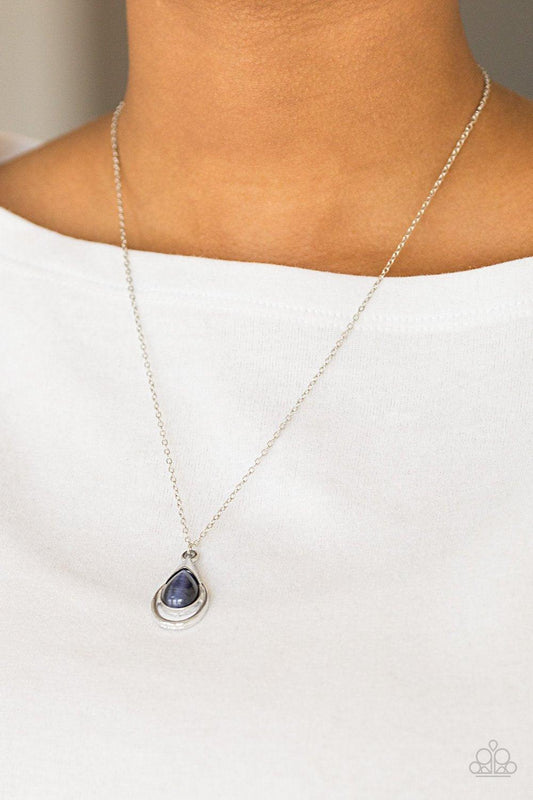 Paparazzi Accessories-Just Drop It! - Blue Necklace