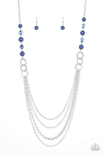 Paparazzi Accessories-Vividly Vivid - Blue Necklace