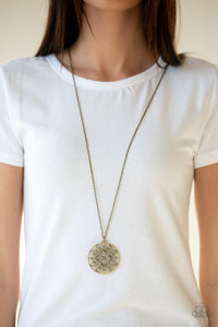 Paparazzi Accessories-Mandala Melody - Brass Necklace
