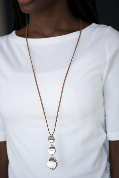 Paparazzi Accessories-Embrace The Journey - Brown Necklace