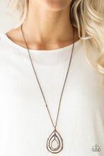 Paparazzi Accessories-Going For Grit - Copper Necklace