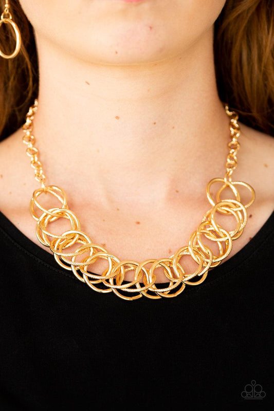 Heavy Metal Hero Gold Necklace - Jewelry by Bretta