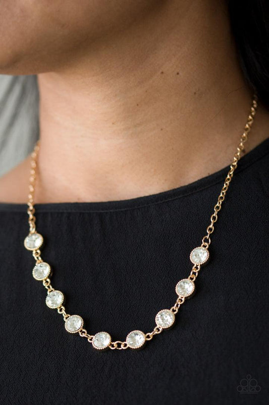 Starlit Socials Gold Necklace - Jewelry by Bretta