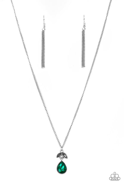 Nice To Meet You Green Necklace - Jewelry by Bretta