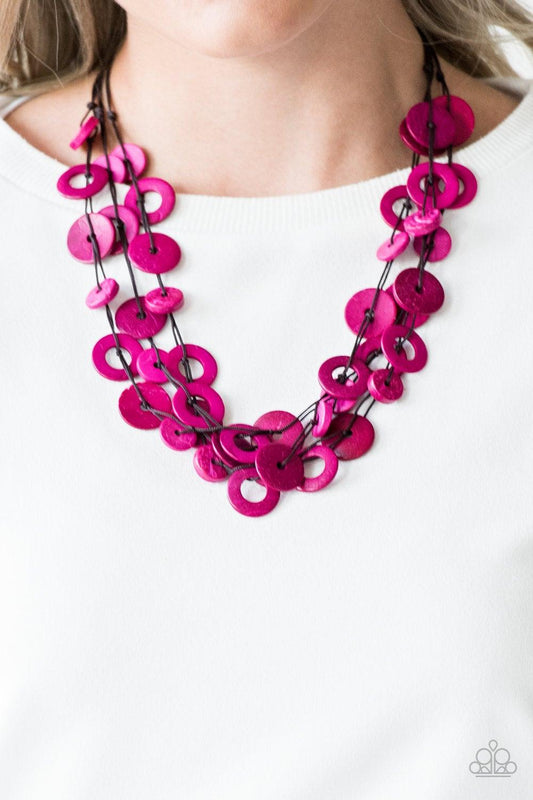 Paparazzi Accessories-Wonderfully Walla Walla - Pink Necklace